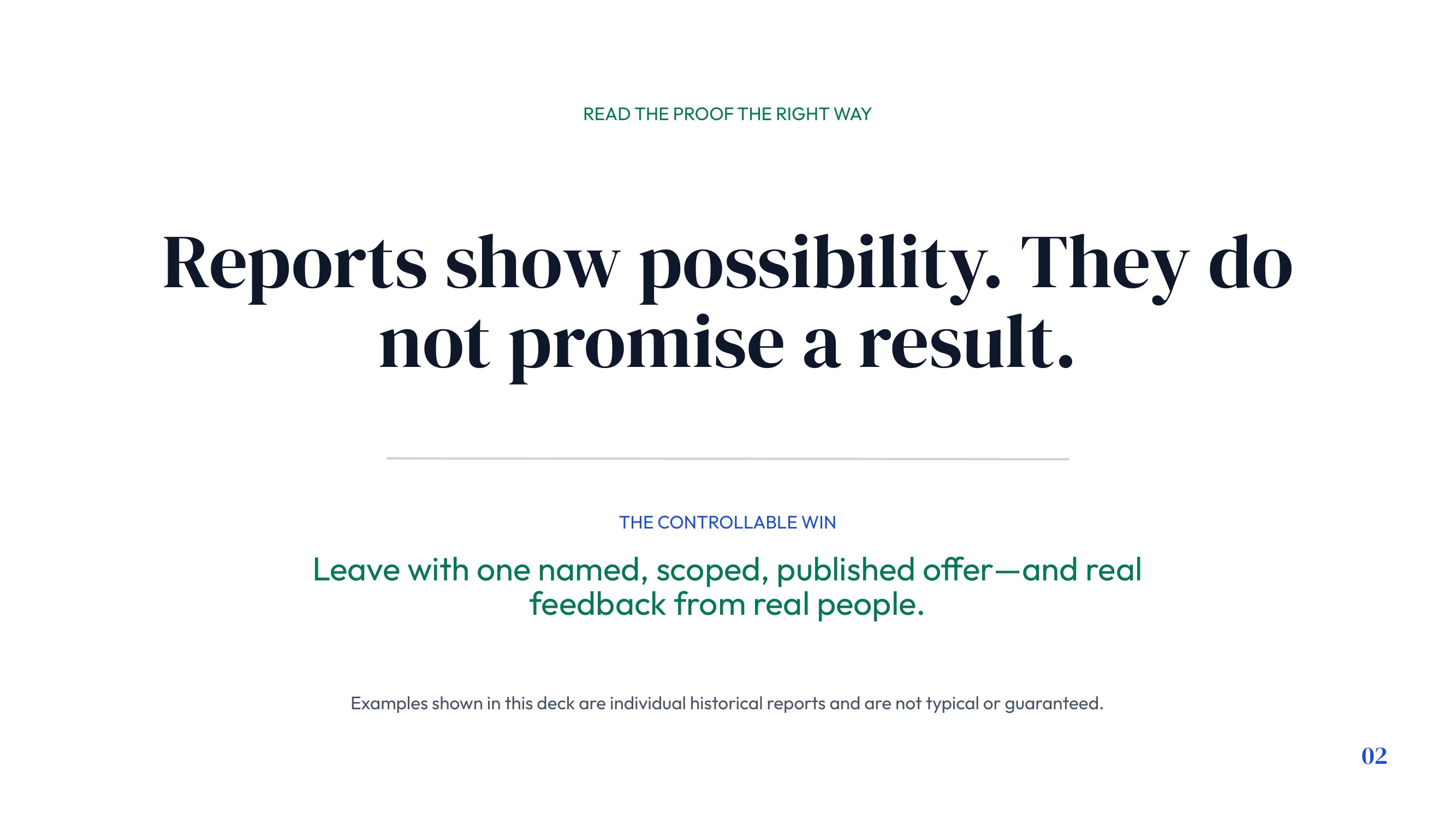 Results Need Context