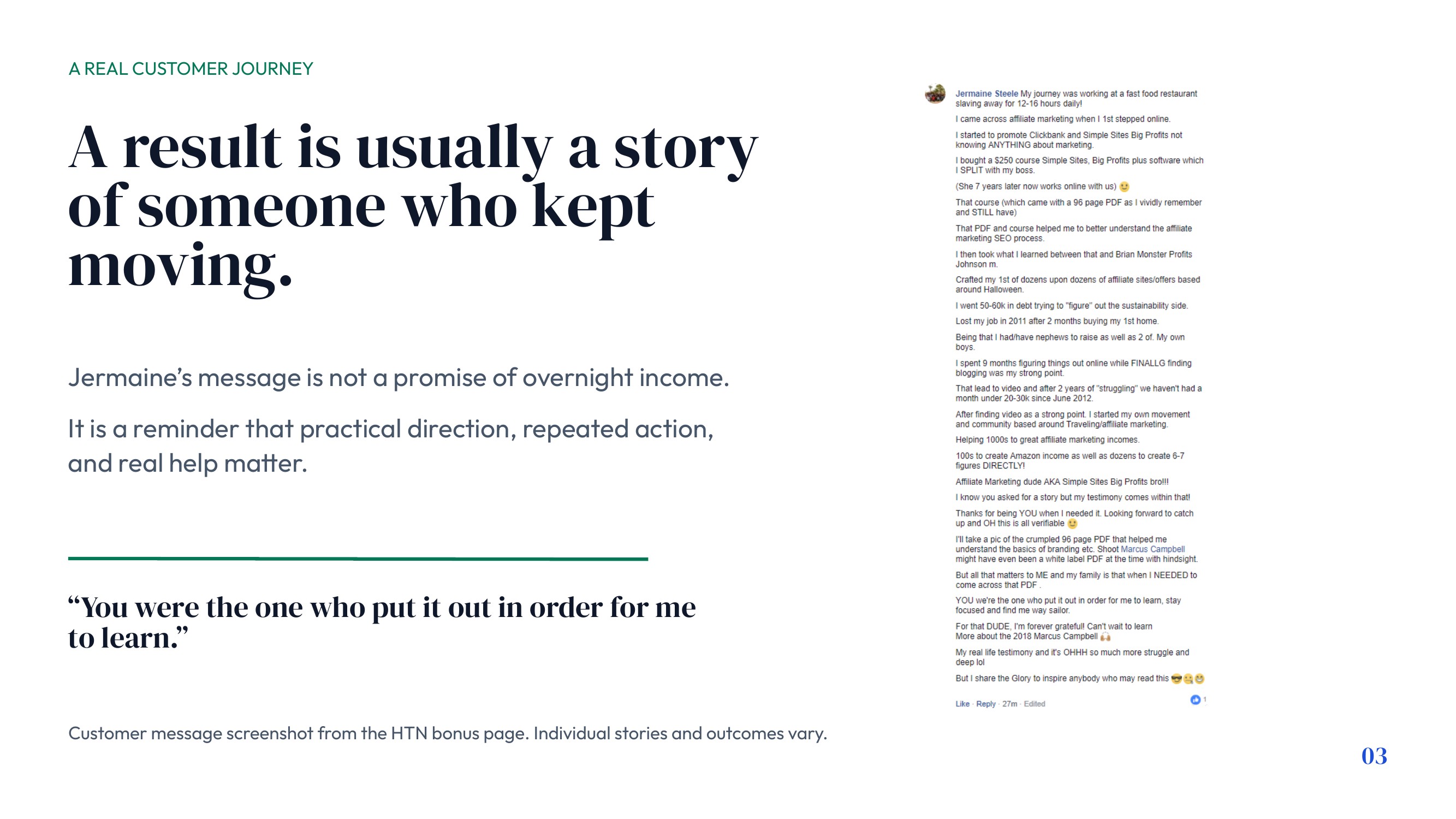 A Customer Story of Getting Started