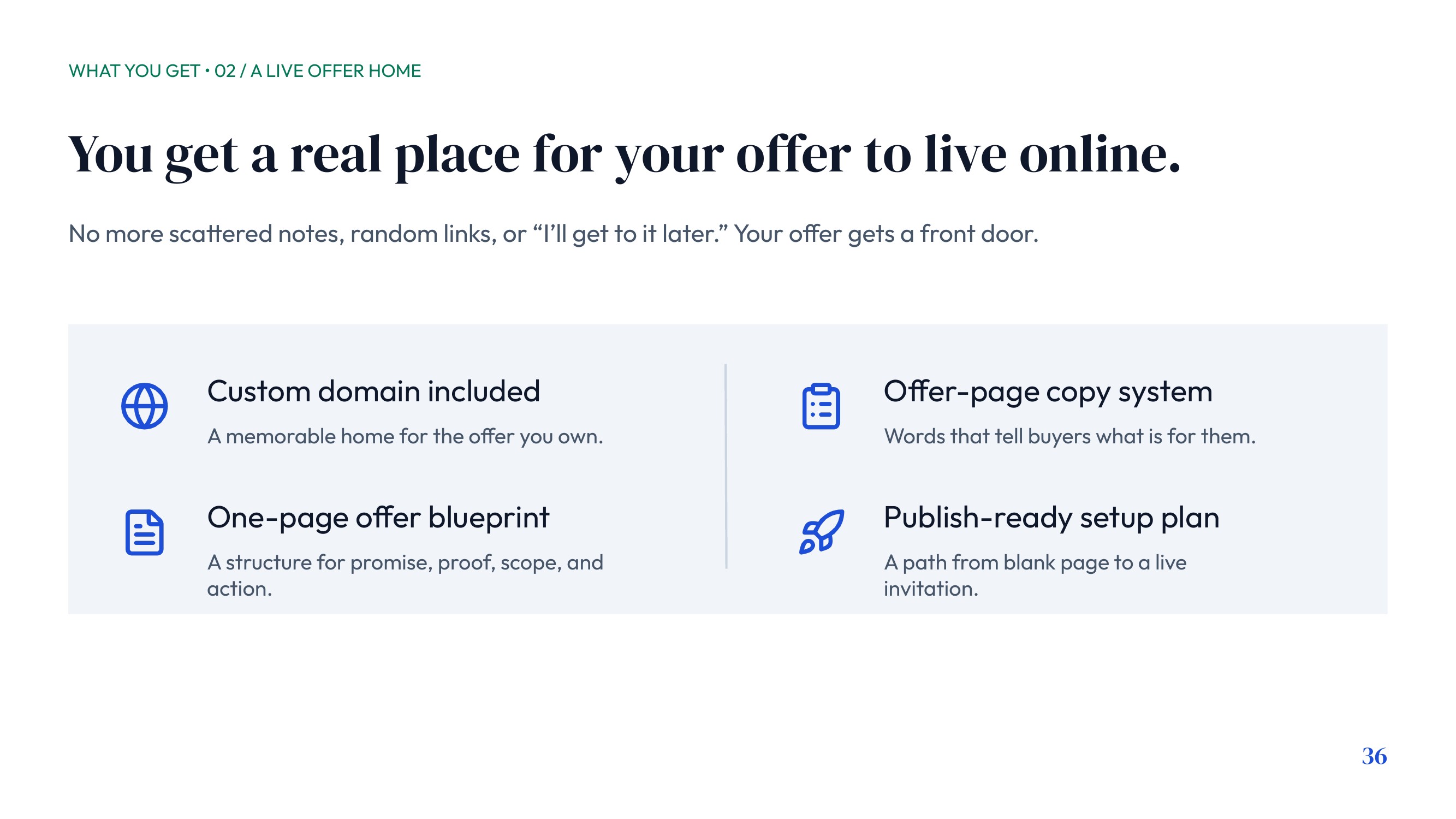 What You Get A Live Offer Home